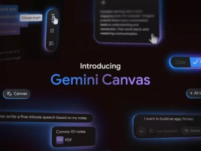 ابزار Canvas در جمینای حالا می‌تواند به‌سرعت اسناد را به ارائه کامل تبدیل کند