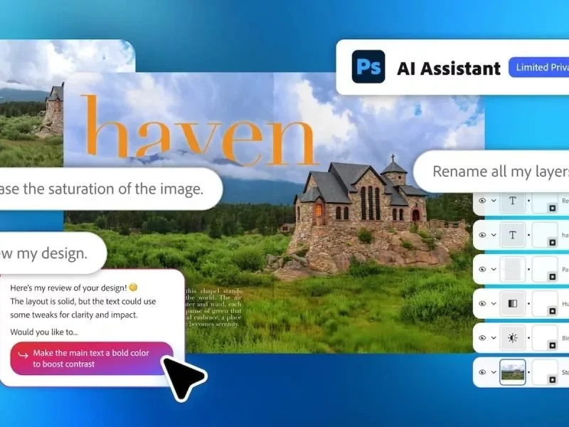 ادوبی از قابلیت‌های هوش مصنوعی جدید برای فتوشاپ و پریمیر پرو رونمایی کرد [تماشا کنید]
