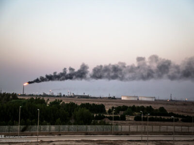 خلفیان: خاموشی فلر نفتی شرق اهواز مطالبه فوری مردم است