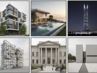 مجموعه پرامپت های معماری؛ از طراحی ویلا تا آسمان‌خراش با هوش مصنوعی