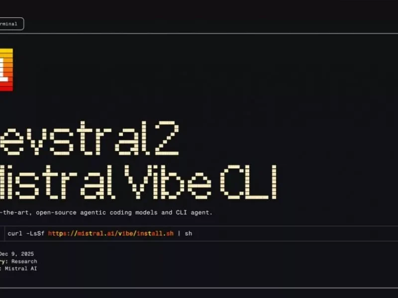 میسترال مدل‌های کدنویسی قدرتمند Devstral 2 و Vibe CLI را معرفی کرد