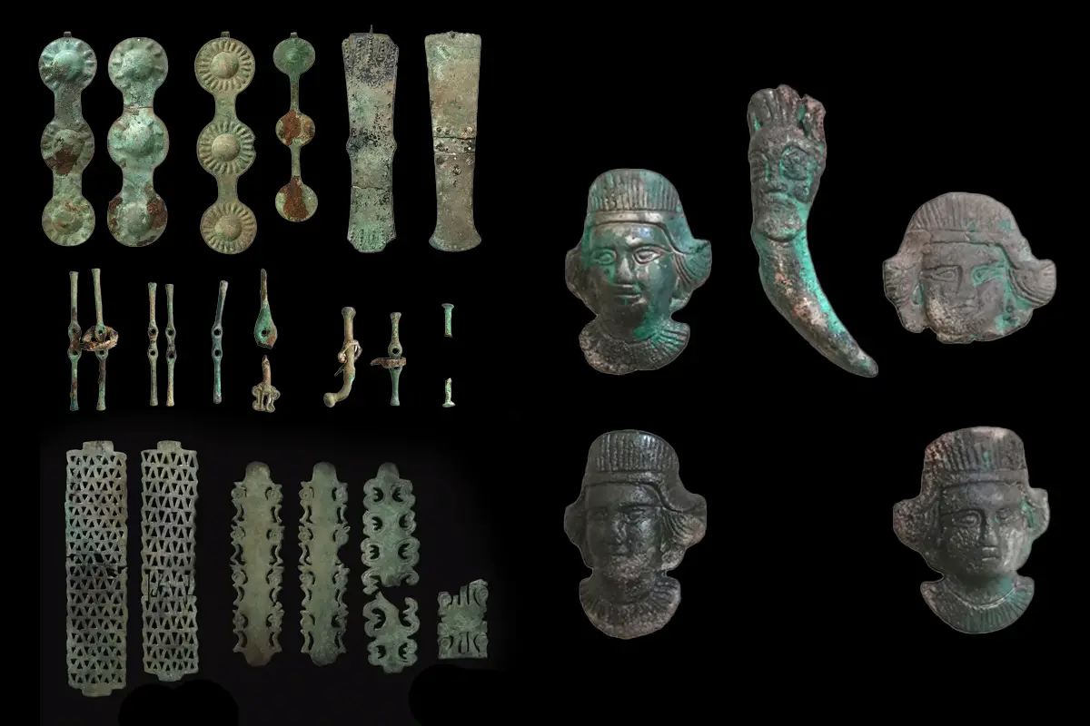 کشف اشیا آیینی از کورگان های ۲۵۰۰ ساله