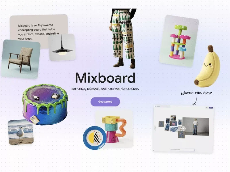 گوگل از Mixboard رونمایی کرد؛ ابزار جدید هوش مصنوعی برای ایده‌پردازی