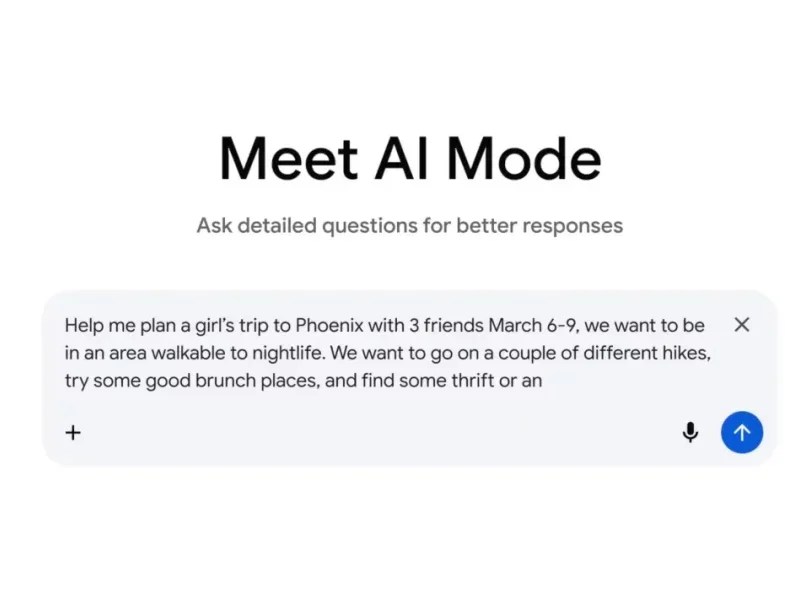 گوگل حالا با AI Mode در برنامه‌ریزی سفر به کاربران کمک می‌کند