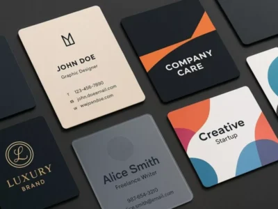 ۸ نمونه پرامپت برای طراحی کارت ویزیت با هوش مصنوعی