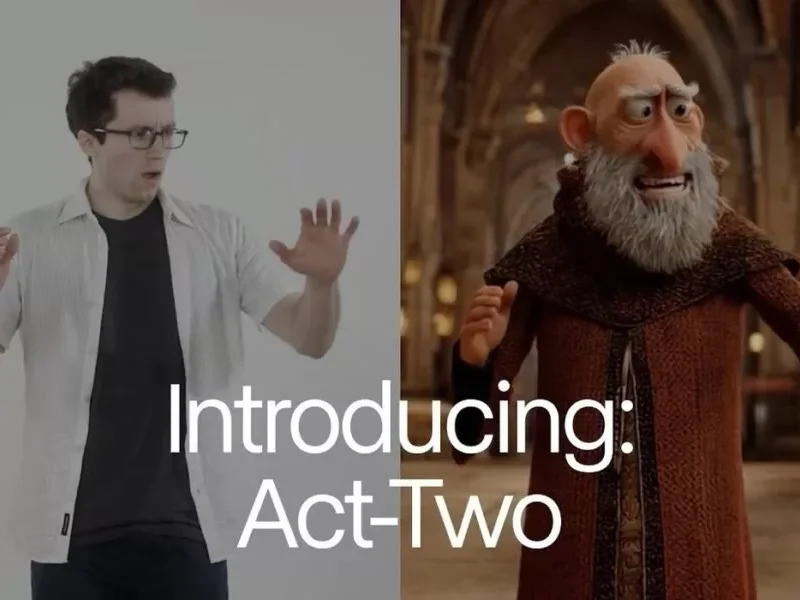 Runway از Act-Two رونمایی کرد؛ موشن کپچر آسان با هوش مصنوعی [تماشا کنید]