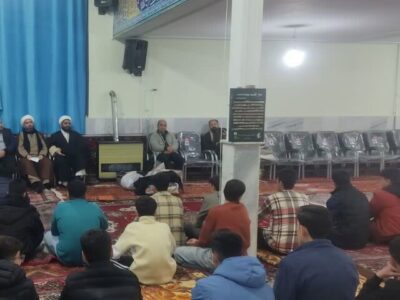 استقبال امام جمعه چاراویماق از معتکفین نوجوان و جوان