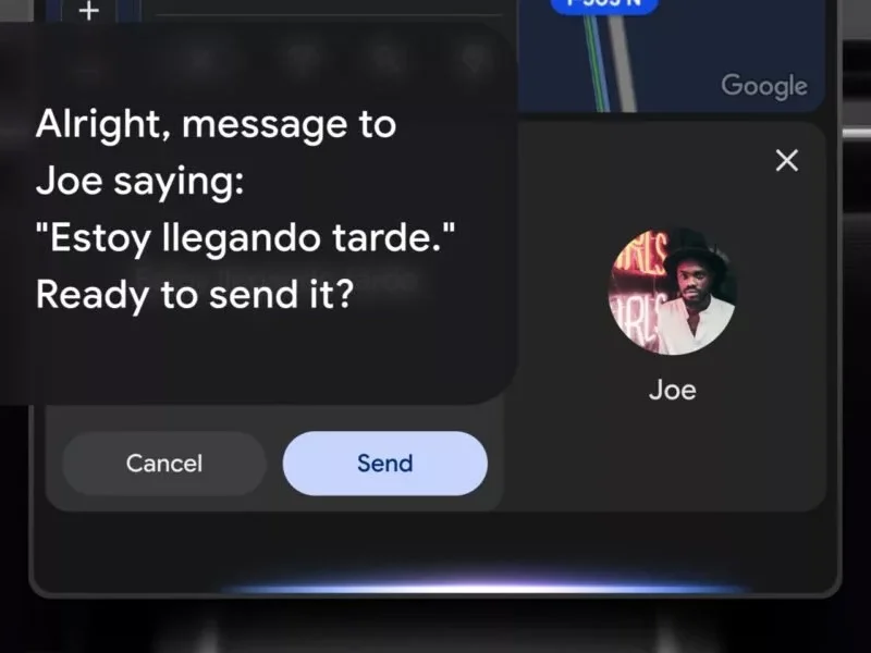 اندروید اتو به هوش مصنوعی جمینای مجهز می‌شود