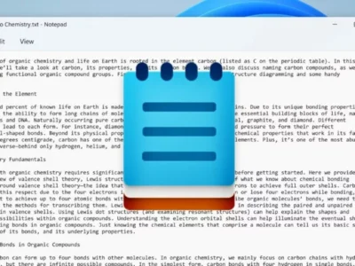 اپلیکیشن Notepad ویندوز حالا می‌تواند با هوش مصنوعی متن بنویسد