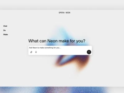 مرورگر اپرا Neon با ایجنت هوش مصنوعی و قابلیت کدنویسی معرفی شد