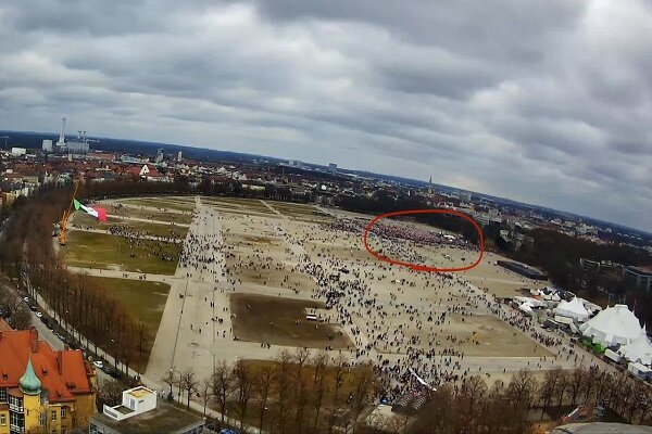 اعتراف رسانه آلمانی: آمار پلیس از تجمع مونیخ اغراق‌آمیز است