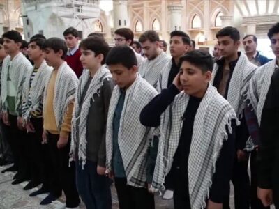 تجدید میثاق تیم ملی قاریان نوجوان با امام خمینی(ره)