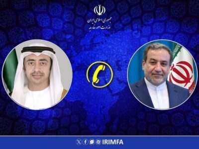 تماس تلفنی وزرای امور خارجه جمهوری اسلامی ایران و امارات
