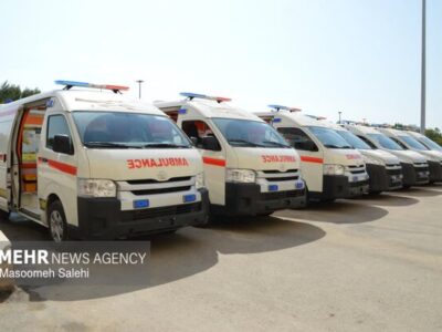 تیم‌های عملیاتی اورژانس در محل آتش‌سوزی آبادان حضور دارند