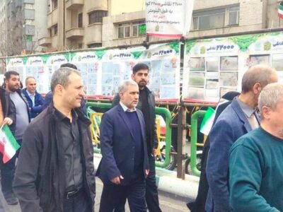 حضور اسماعیلی در راهپیمایی مردم پایتخت