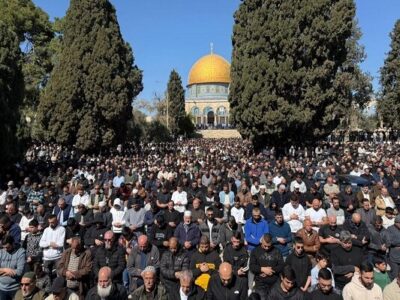 حضور ۸۰ هزار نفر در نماز جمعه مسجد الاقصی