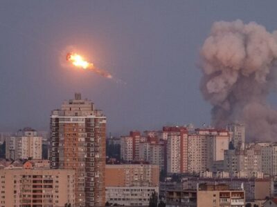حمله موشکی و پهپادی روسیه به پایتخت اوکراین