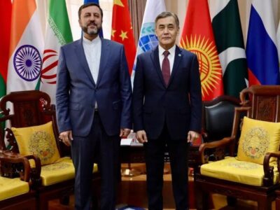 دیدار غریب‌آبادی با دبیرکل سازمان همکاری شانگهای در چین