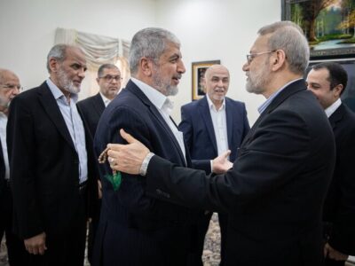 دیدار لاریجانی با رهبران حماس در قطر