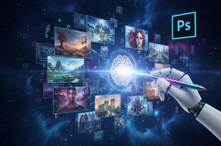 راهنمای کامل هوش مصنوعی فتوشاپ: فعالسازی و استفاده حرفهای در ۲۰۲۶