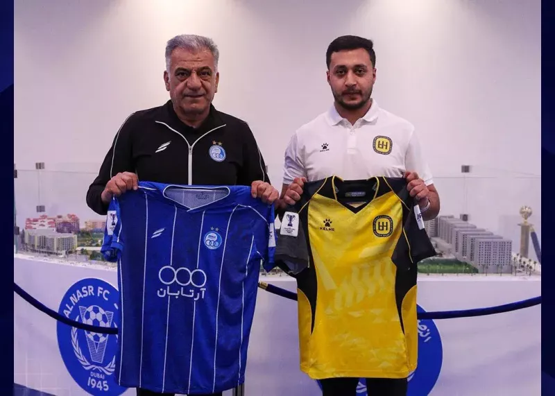 رونمایی رسمی از پیراهن استقلال پیش از بازی با تیم اردنی