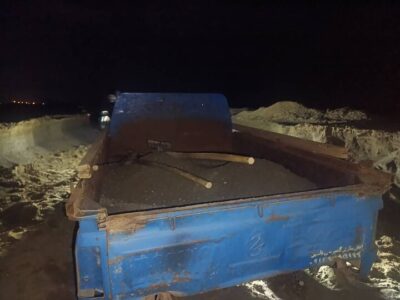 متخلف برداشت شبانه مصالح از بستر پارک ملی دریاچه ارومیه دستگیر شد