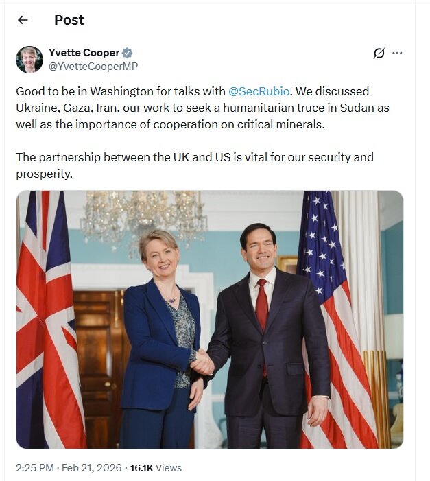 محورهای رایزنی میان وزرای خارجه انگلیس و آمریکا محورهای رایزنی میان وزرای خارجه انگلیس و آمریکا