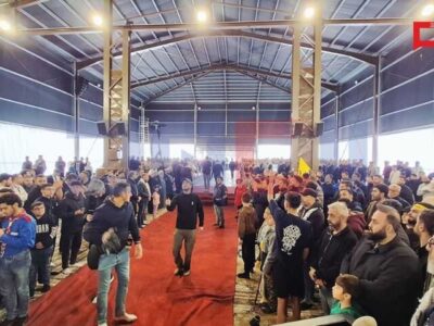 مراسم سالروز تشییع سید حسن نصرالله در لبنان برگزار شد