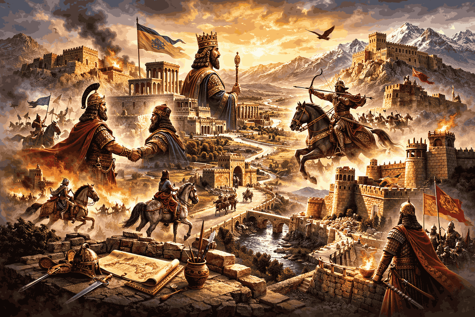 مهار تهدید خارجی در ایران باستان؛ از اتحاد مادها تا دیوارهای ساسانی