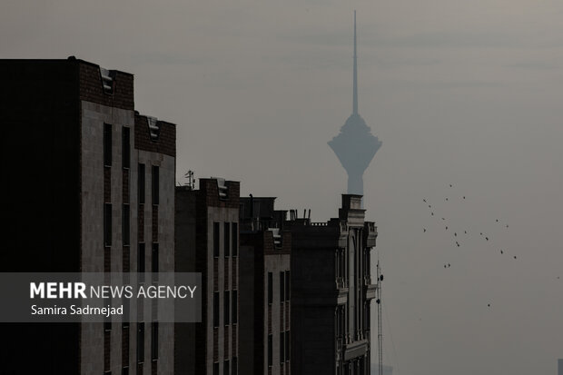 هوای تهران در وضعیت نارنجی و ناسالم است