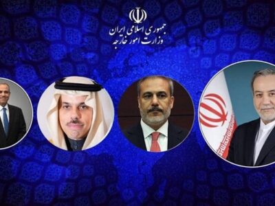 وزیر امور خارجه ایران با وزرای خارجه ترکیه، مصر و عربستان گفتگو کرد