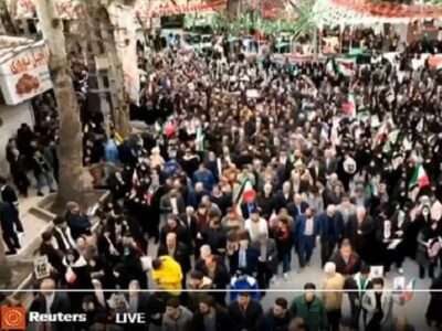 پوشش راهپیمایی ۲۲ بهمن در «رویترز»