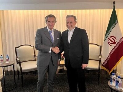 گروسی با عراقچی در ژنو دیدار کرد