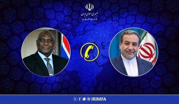 گفتگوی تلفنی وزرای امور خارجه جمهوری اسلامی ایران و گامبیا