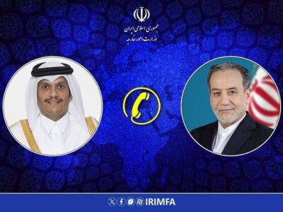 گفتگوی تلفنی وزیر امور خارجه با نخست وزیر و وزیر امور خارجه قطر