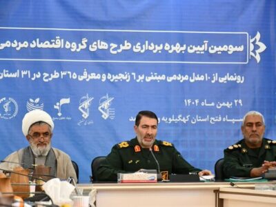 ۹ طرح اقتصاد مردمی بنیاد تعاون بسیج در کهگیلویه و بویراحمد افتتاح شد