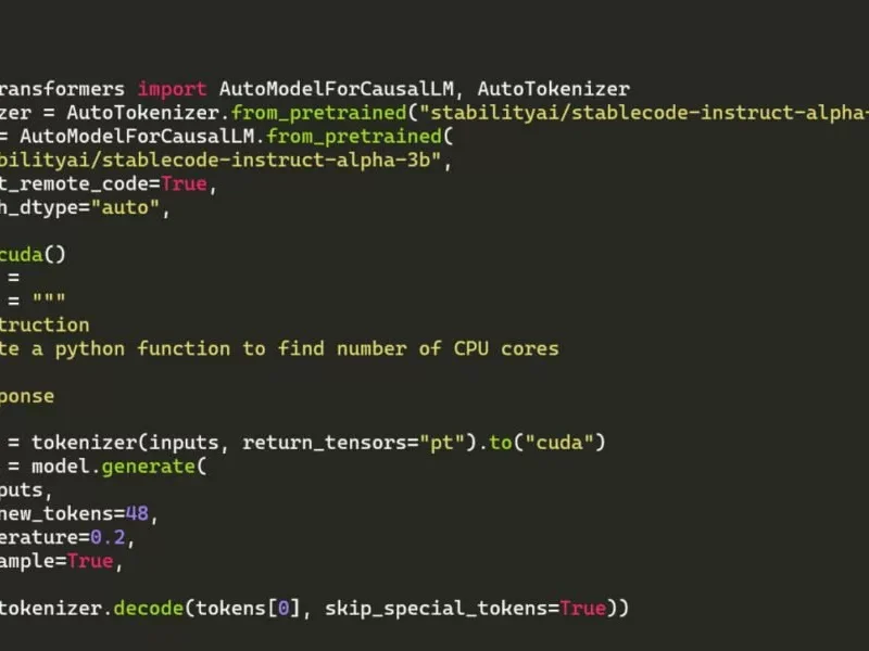 Stability AI از مدل هوش مصنوعی StableCode برای تولید کد رونمایی کرد