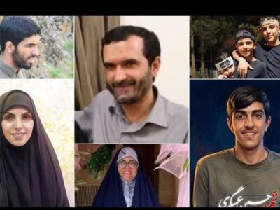 تشییع پیکر سردار شهید عسگری و خانواده هشت نفره‌اش در بهشت زهرا