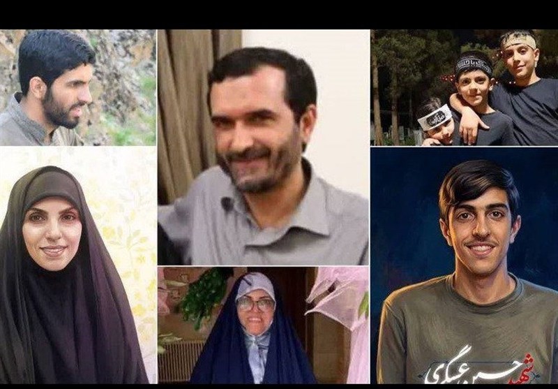 تشییع پیکر سردار شهید عسگری و خانواده هشت نفره‌اش در بهشت زهرا