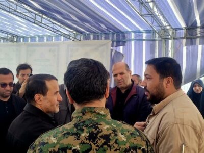 حضور سردار بهمن کارگر در معراج شهدای بهشت زهرا