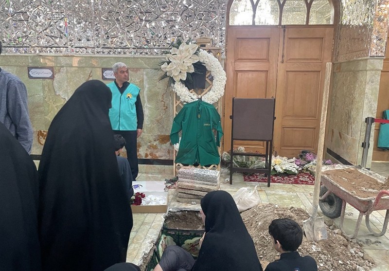 مراسم تشییع و خاکسپاری  شهید علیرضا بیات برگزار شد