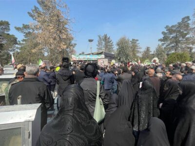 مراسم خاکسپاری امیر عزیز نصیرزاده برگزار شد