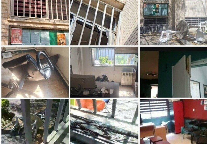 آسیب به ساختمان انجمن سینمای جوانان ایران در تجاوز دشمن