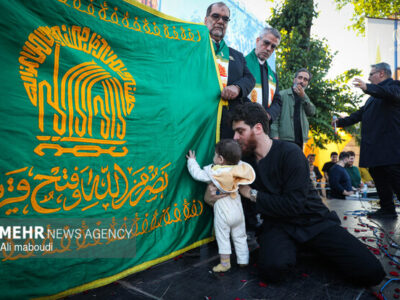 استقبال مردم دلگان از خادمان رضوی