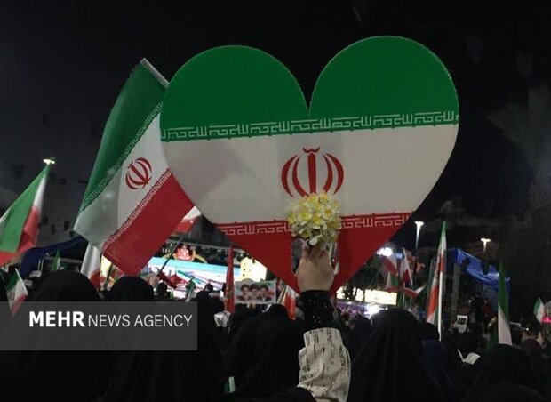 حضور پرشور مردم لنگرود در شب پنجاه و ششم