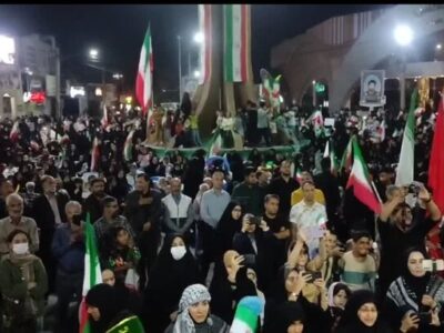 حماسه باشکوه مردم شهر بم در شب پنجاه و سوم