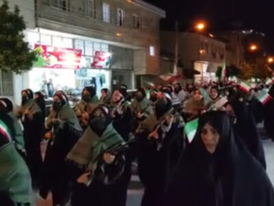 رژه اقتدار بانوان گردان کوثر گلوگاه