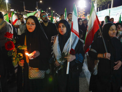 رژه حماسی بانوان جان فدای ایران در امیدیه