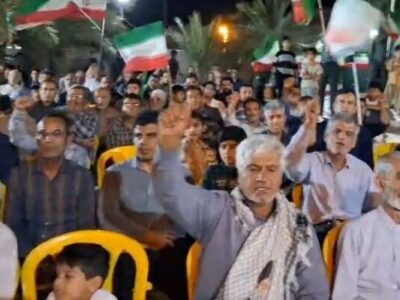 اجتماع و راهپیمایی مردم انقلابی آبدان