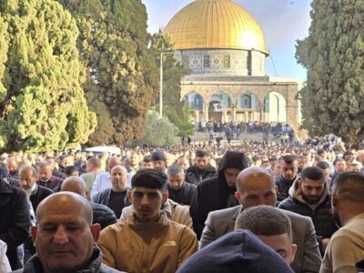 برگزاری نماز عید قربان در مسجد الاقصی با حضور ۱۴۰ هزار فلسطینی